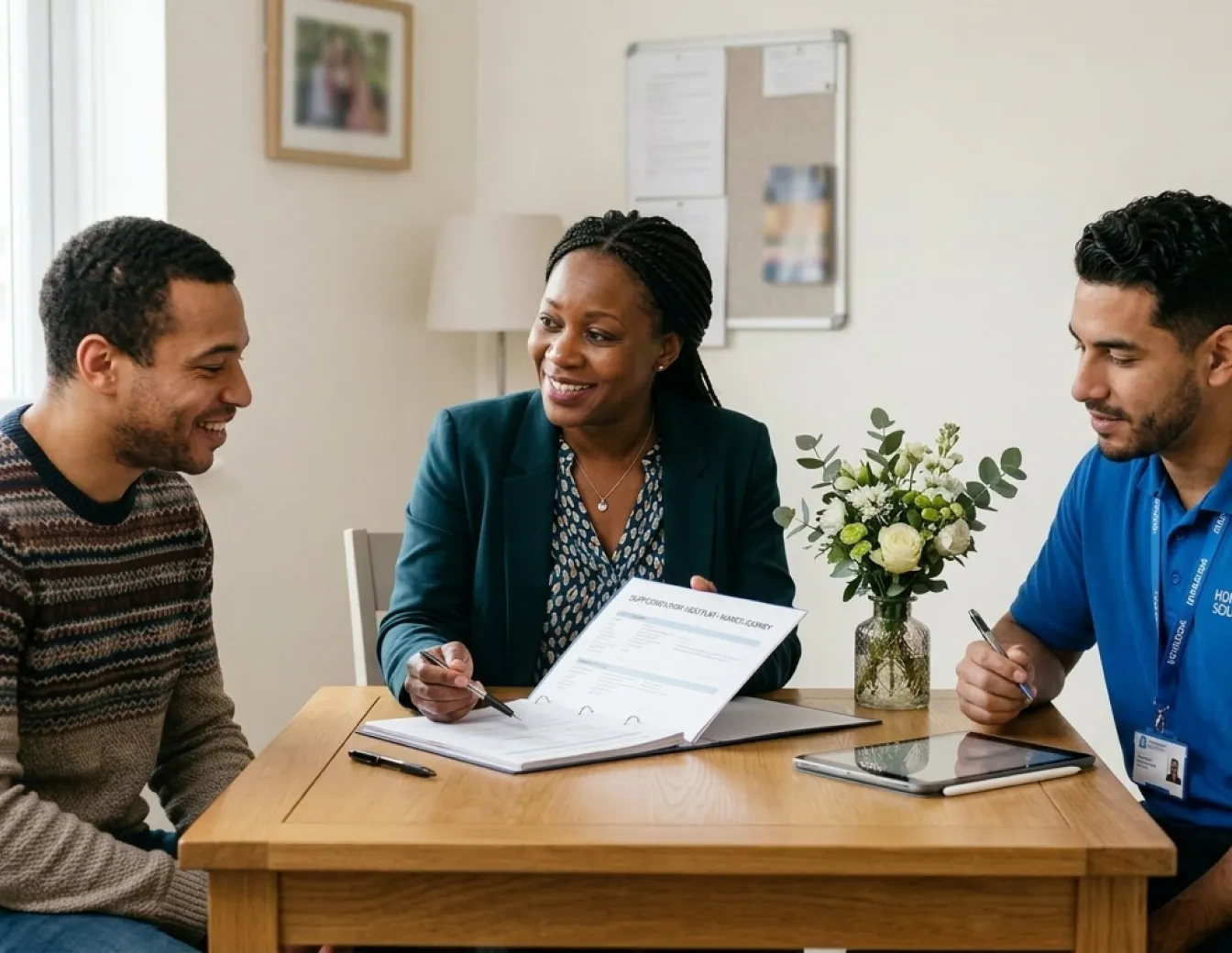 Winsome Care specialist supporting a client